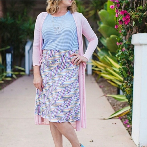 LuLaRoe Dresses & Skirts - NWT Azure Pastel Skirt Lularoe Large